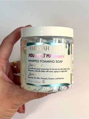 Aminnah “You Melt My Heart” Whipped Foaming Soap (8 fl oz)